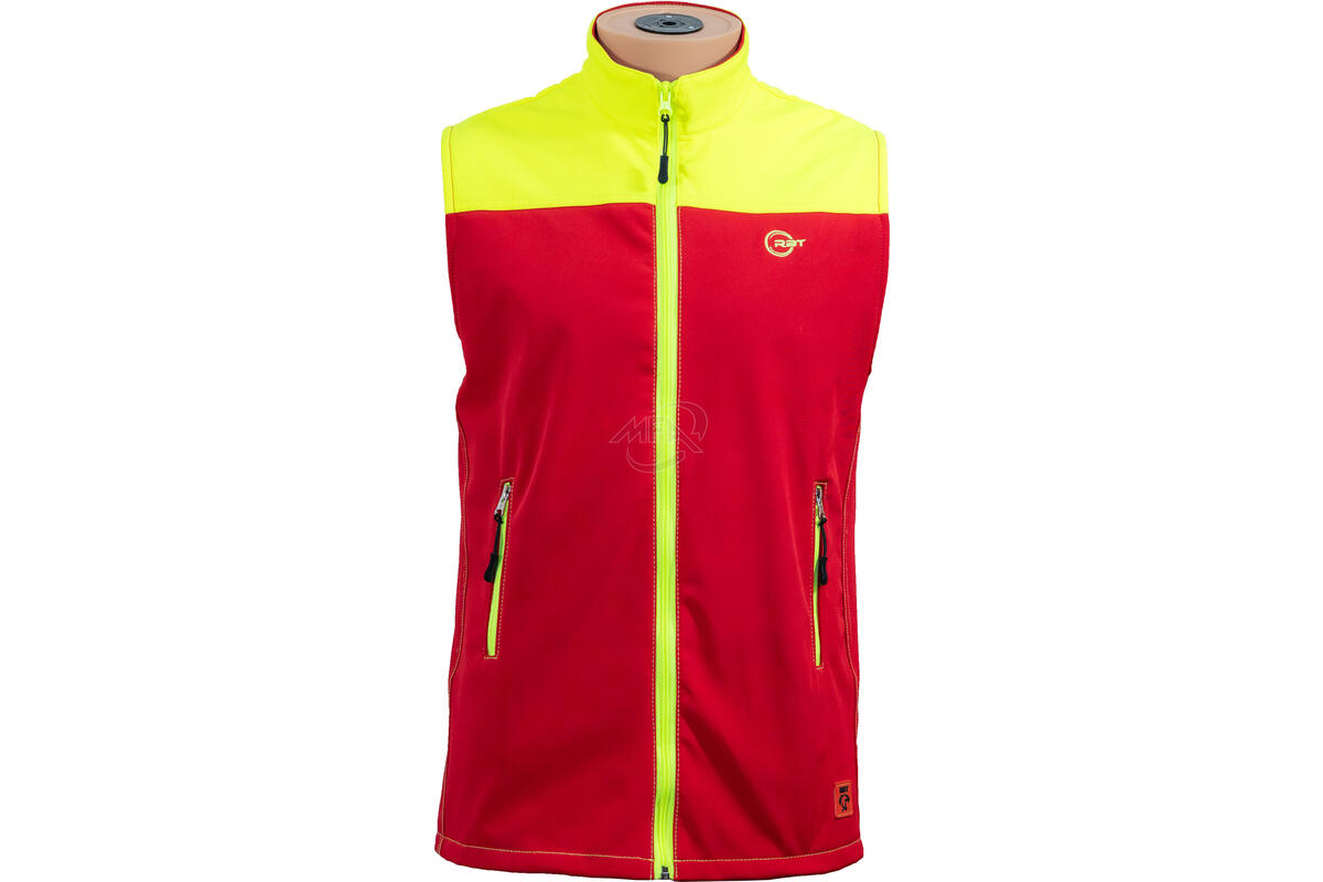 Veste polaire sans manches Pireneo RBT - Rouge / Jaune